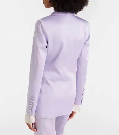 Nina Ricci Crêpe satin blazer | Thumbnail 4 Nina Ricci Crêpe satin blazer | Thumbnail 4