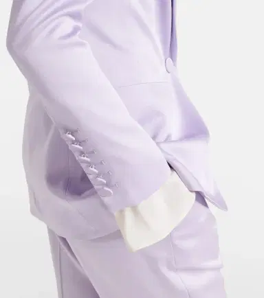 Nina Ricci Crêpe satin blazer | Thumbnail 6 Nina Ricci Crêpe satin blazer | Thumbnail 6