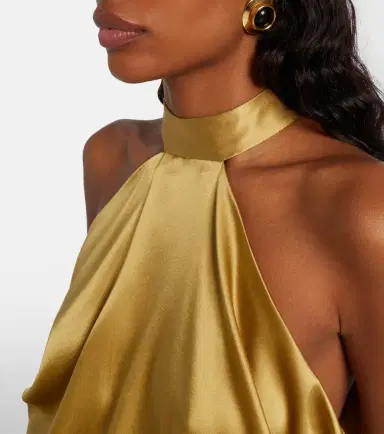 Nina Ricci Open-back silk-blend satin top | Thumbnail 3 Nina Ricci Open-back silk-blend satin top | Thumbnail 3