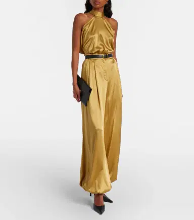 Nina Ricci Open-back silk-blend satin top | Thumbnail 5 Nina Ricci Open-back silk-blend satin top | Thumbnail 5