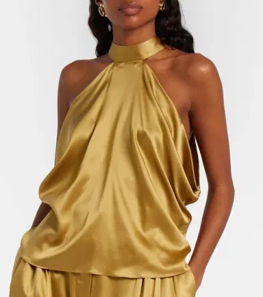 Nina Ricci Open-back silk-blend satin top | Thumbnail 6 Nina Ricci Open-back silk-blend satin top | Thumbnail 6