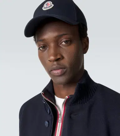 Moncler Logo cotton gabardine baseball cap | Thumbnail 4 Moncler Logo cotton gabardine baseball cap | Thumbnail 4