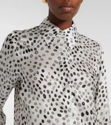 Nina Ricci Printed satin blouse | Thumbnail 2 Nina Ricci Printed satin blouse | Thumbnail 2