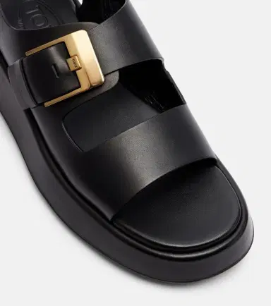 Tod's Leather platform sandals | Thumbnail 3 Tod's Leather platform sandals | Thumbnail 3