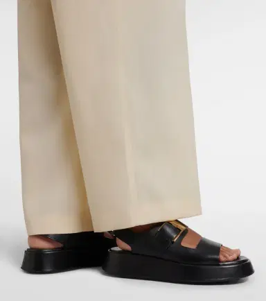 Tod's Leather platform sandals | Thumbnail 5 Tod's Leather platform sandals | Thumbnail 5