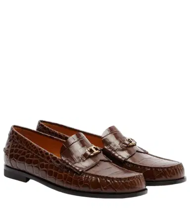 Tod's T Timeless croc-effect leather loafers | Thumbnail 1 Tod's T Timeless croc-effect leather loafers | Thumbnail 1