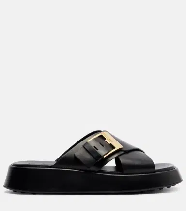 Tod's Leather slides | Thumbnail 3 Tod's Leather slides | Thumbnail 3