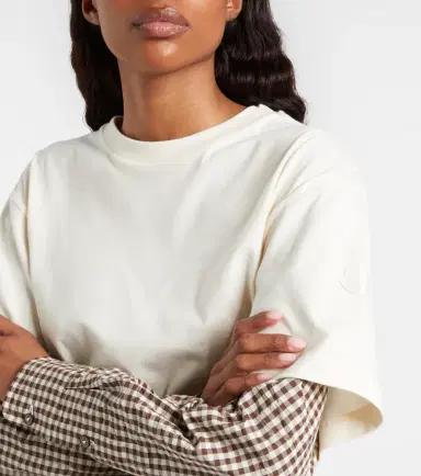 Moncler Checked cotton jersey T-shirt | Thumbnail 2 Moncler Checked cotton jersey T-shirt | Thumbnail 2