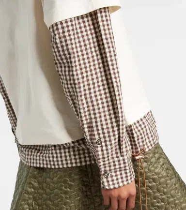 Moncler Checked cotton jersey T-shirt | Thumbnail 4 Moncler Checked cotton jersey T-shirt | Thumbnail 4