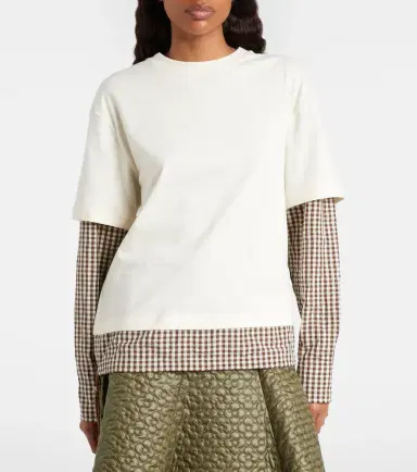 Moncler Checked cotton jersey T-shirt | Thumbnail 5 Moncler Checked cotton jersey T-shirt | Thumbnail 5
