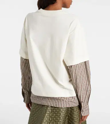 Moncler Checked cotton jersey T-shirt | Thumbnail 6 Moncler Checked cotton jersey T-shirt | Thumbnail 6
