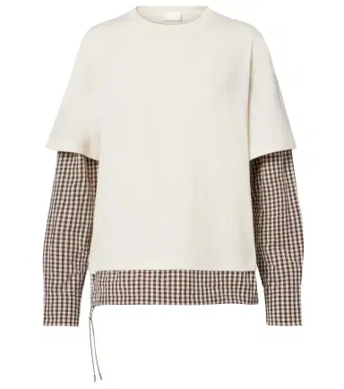 Moncler Checked cotton jersey T-shirt | Thumbnail 1 Moncler Checked cotton jersey T-shirt | Thumbnail 1