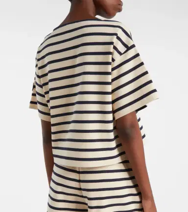 Moncler Striped cotton jersey T-shirt | Thumbnail 2 Moncler Striped cotton jersey T-shirt | Thumbnail 2
