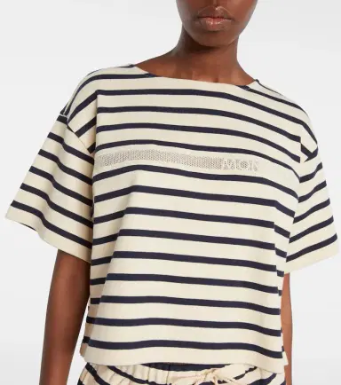 Moncler Striped cotton jersey T-shirt | Thumbnail 5 Moncler Striped cotton jersey T-shirt | Thumbnail 5