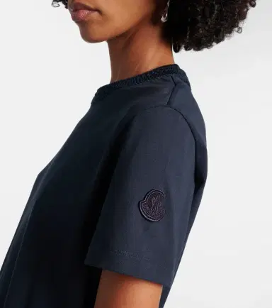 Moncler Crochet-trimmed cotton jersey T-shirt | Thumbnail 5 Moncler Crochet-trimmed cotton jersey T-shirt | Thumbnail 5