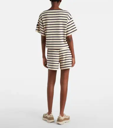 Moncler Striped cotton jersey shorts | Thumbnail 3 Moncler Striped cotton jersey shorts | Thumbnail 3