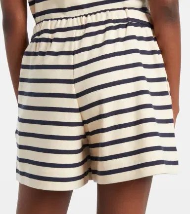 Moncler Striped cotton jersey shorts | Thumbnail 4 Moncler Striped cotton jersey shorts | Thumbnail 4