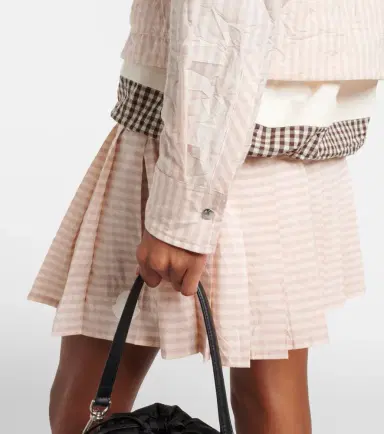Moncler Gingham cotton-blend jacket | Thumbnail 3 Moncler Gingham cotton-blend jacket | Thumbnail 3