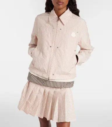 Moncler Gingham cotton-blend jacket | Thumbnail 4 Moncler Gingham cotton-blend jacket | Thumbnail 4