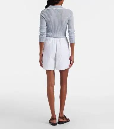 Moncler Broderie anglaise cotton shorts | Thumbnail 5 Moncler Broderie anglaise cotton shorts | Thumbnail 5