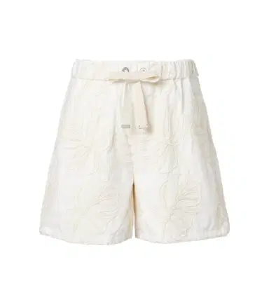 Moncler Embroidered cotton shorts | Thumbnail 1 Moncler Embroidered cotton shorts | Thumbnail 1