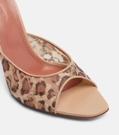 Amina Muaddi Alexa leopard-print lace mules | Thumbnail 3 Amina Muaddi Alexa leopard-print lace mules | Thumbnail 3