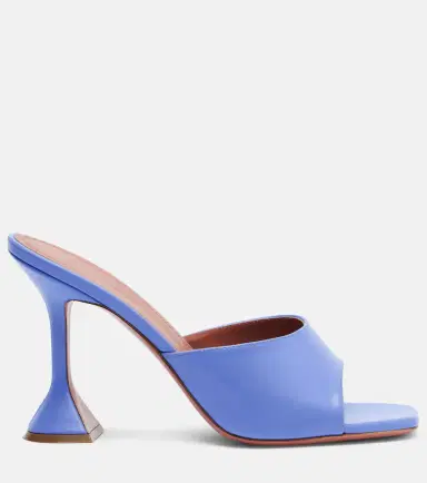 Amina Muaddi Lupita 95 leather mules | Thumbnail 2 Amina Muaddi Lupita 95 leather mules | Thumbnail 2