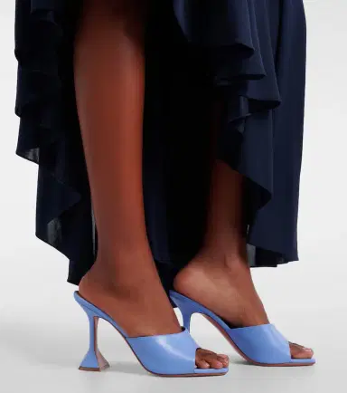Amina Muaddi Lupita 95 leather mules | Thumbnail 6 Amina Muaddi Lupita 95 leather mules | Thumbnail 6