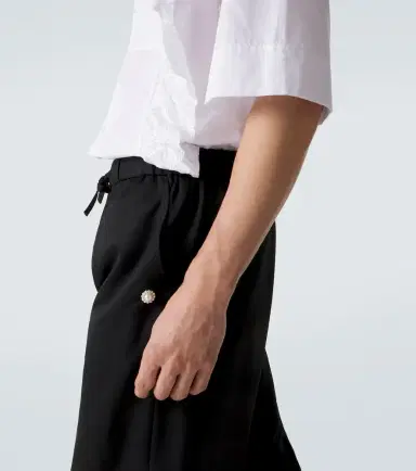 Simone Rocha Crêpe satin wide-leg pants | Thumbnail 5 Simone Rocha Crêpe satin wide-leg pants | Thumbnail 5
