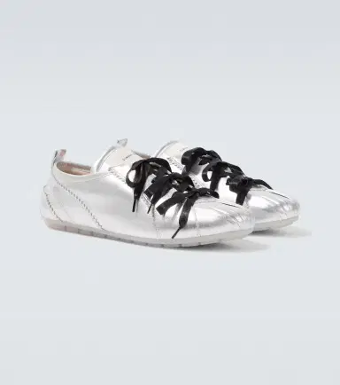 Simone Rocha Ballerina Grip metallic leather sneakers | Thumbnail 2 Simone Rocha Ballerina Grip metallic leather sneakers | Thumbnail 2