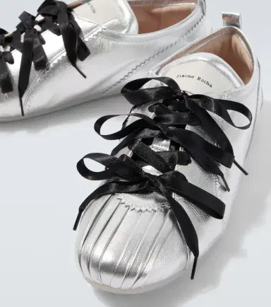 Simone Rocha Ballerina Grip metallic leather sneakers | Thumbnail 5 Simone Rocha Ballerina Grip metallic leather sneakers | Thumbnail 5