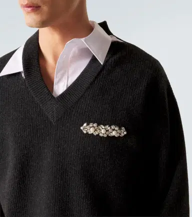 Simone Rocha Cutout embellished wool-blend sweater | Thumbnail 4 Simone Rocha Cutout embellished wool-blend sweater | Thumbnail 4