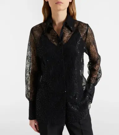 Nina Ricci Sequined lace shirt | Thumbnail 3 Nina Ricci Sequined lace shirt | Thumbnail 3