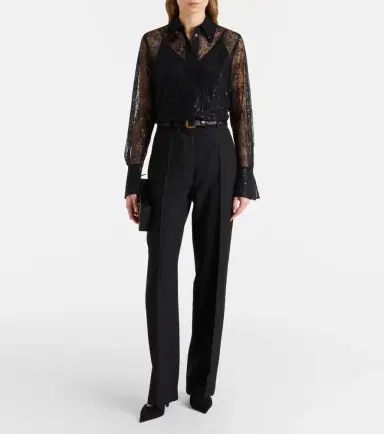 Nina Ricci Sequined lace shirt | Thumbnail 5 Nina Ricci Sequined lace shirt | Thumbnail 5