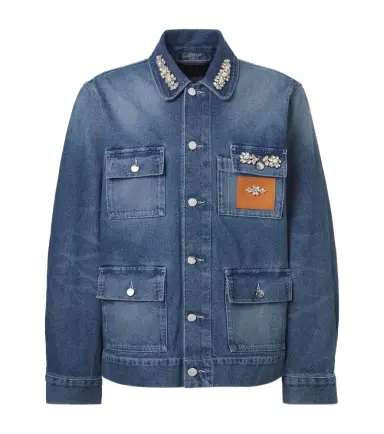 Simone Rocha Embellished denim jacket | Thumbnail 1 Simone Rocha Embellished denim jacket | Thumbnail 1
