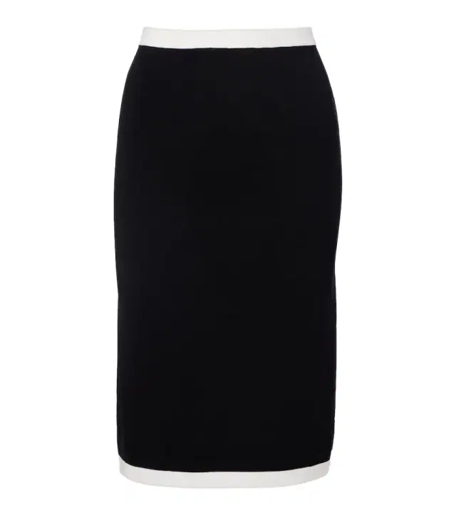 Ribbed-knit pencil skirt Ribbed-knit pencil skirt