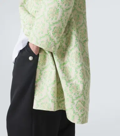 Simone Rocha Floral cotton-blend jacquard coat | Thumbnail 6 Simone Rocha Floral cotton-blend jacquard coat | Thumbnail 6