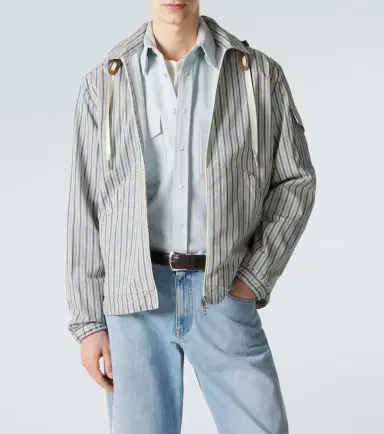 Moncler Havas striped poplin blouson jacket | Thumbnail 5 Moncler Havas striped poplin blouson jacket | Thumbnail 5