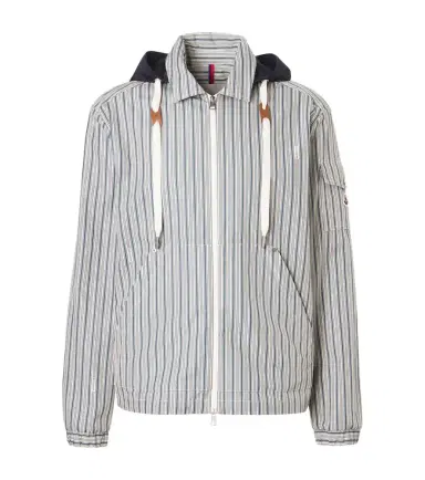 Moncler Havas striped poplin blouson jacket | Thumbnail 1 Moncler Havas striped poplin blouson jacket | Thumbnail 1