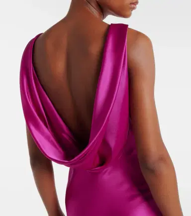Nina Ricci Open-back silk-blend satin maxi dress | Thumbnail 3 Nina Ricci Open-back silk-blend satin maxi dress | Thumbnail 3