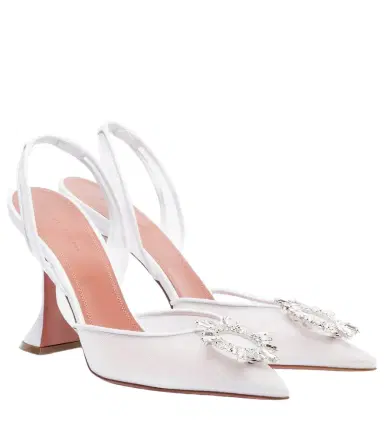 Amina Muaddi Begum 95 mesh slingback pumps | Thumbnail 1 Amina Muaddi Begum 95 mesh slingback pumps | Thumbnail 1