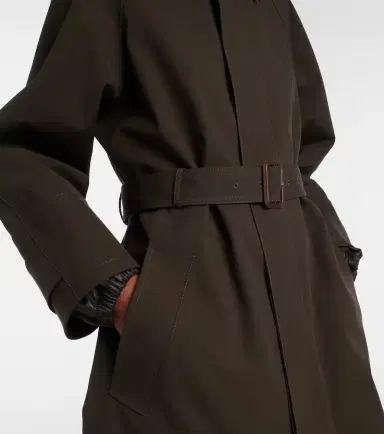 Bottega Veneta Intrecciato cotton-blend trench coat | Thumbnail 3 Bottega Veneta Intrecciato cotton-blend trench coat | Thumbnail 3