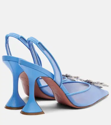 Amina Muaddi Begum embellished mesh slingback pumps | Thumbnail 4 Amina Muaddi Begum embellished mesh slingback pumps | Thumbnail 4