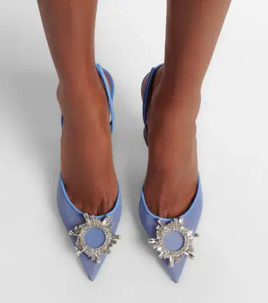 Amina Muaddi Begum embellished mesh slingback pumps | Thumbnail 6 Amina Muaddi Begum embellished mesh slingback pumps | Thumbnail 6