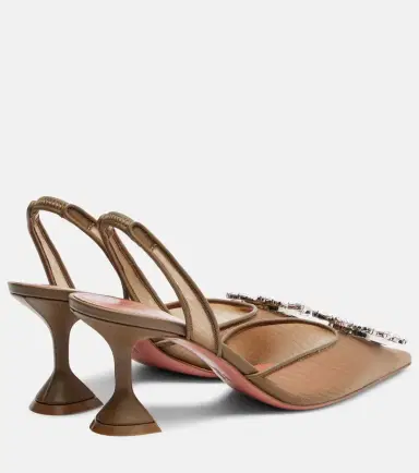 Amina Muaddi Begum embellished mesh slingback pumps | Thumbnail 3 Amina Muaddi Begum embellished mesh slingback pumps | Thumbnail 3