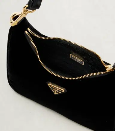 Prada Re-Edition Mini velvet shoulder bag | Thumbnail 3 Prada Re-Edition Mini velvet shoulder bag | Thumbnail 3