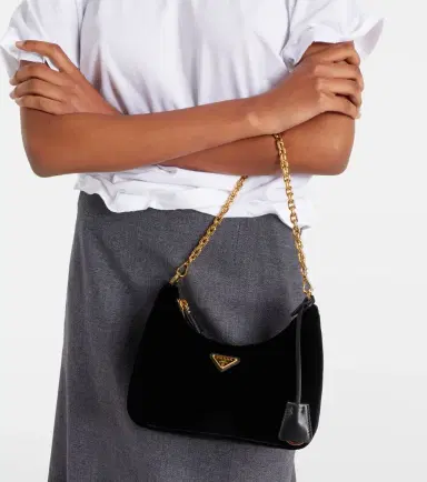 Prada Re-Edition Mini velvet shoulder bag | Thumbnail 6 Prada Re-Edition Mini velvet shoulder bag | Thumbnail 6