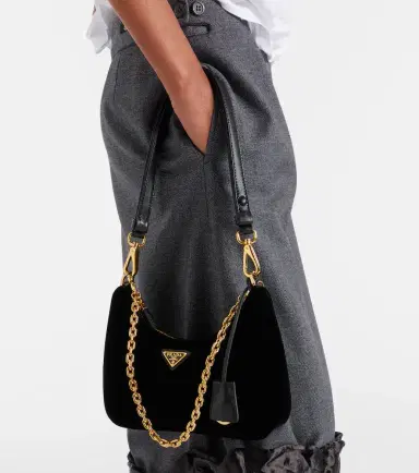 Prada Re-Edition Mini velvet shoulder bag | Thumbnail 8 Prada Re-Edition Mini velvet shoulder bag | Thumbnail 8