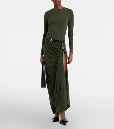 Coperni Suspended draped jersey gown | Thumbnail 2 Coperni Suspended draped jersey gown | Thumbnail 2