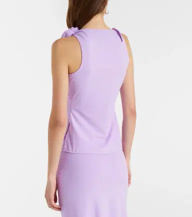 Coperni Floral-appliqué gathered jersey top | Thumbnail 5 Coperni Floral-appliqué gathered jersey top | Thumbnail 5